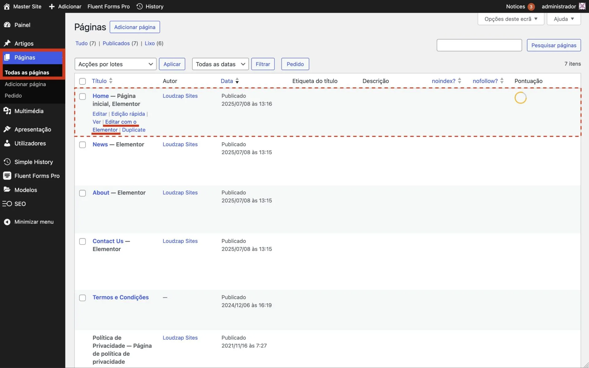Como posso editar / acrescentar conteúdo