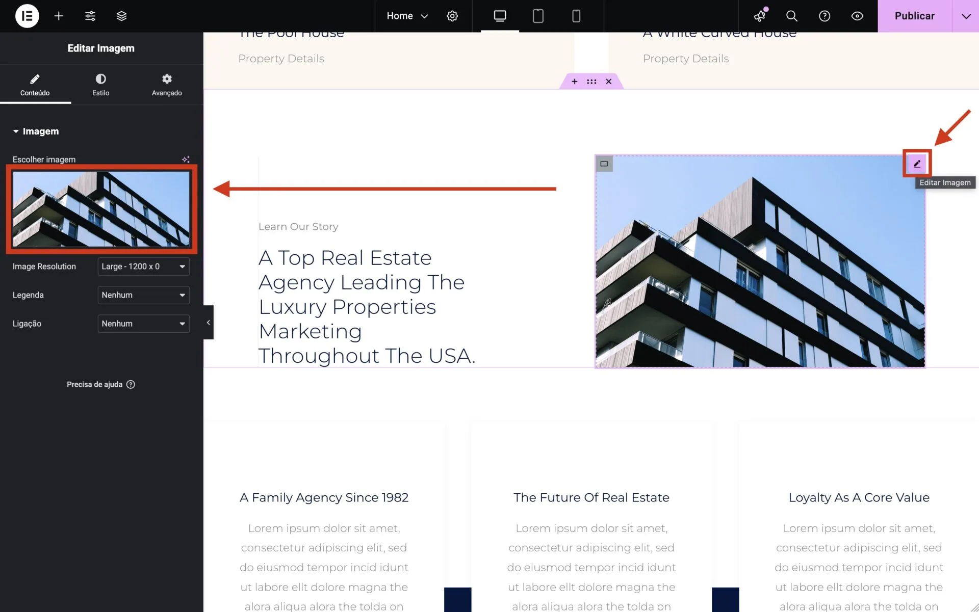 Como posso editar / acrescentar conteúdo