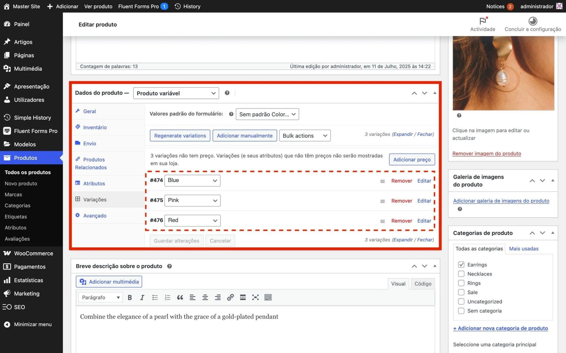 Como acrescentar produto