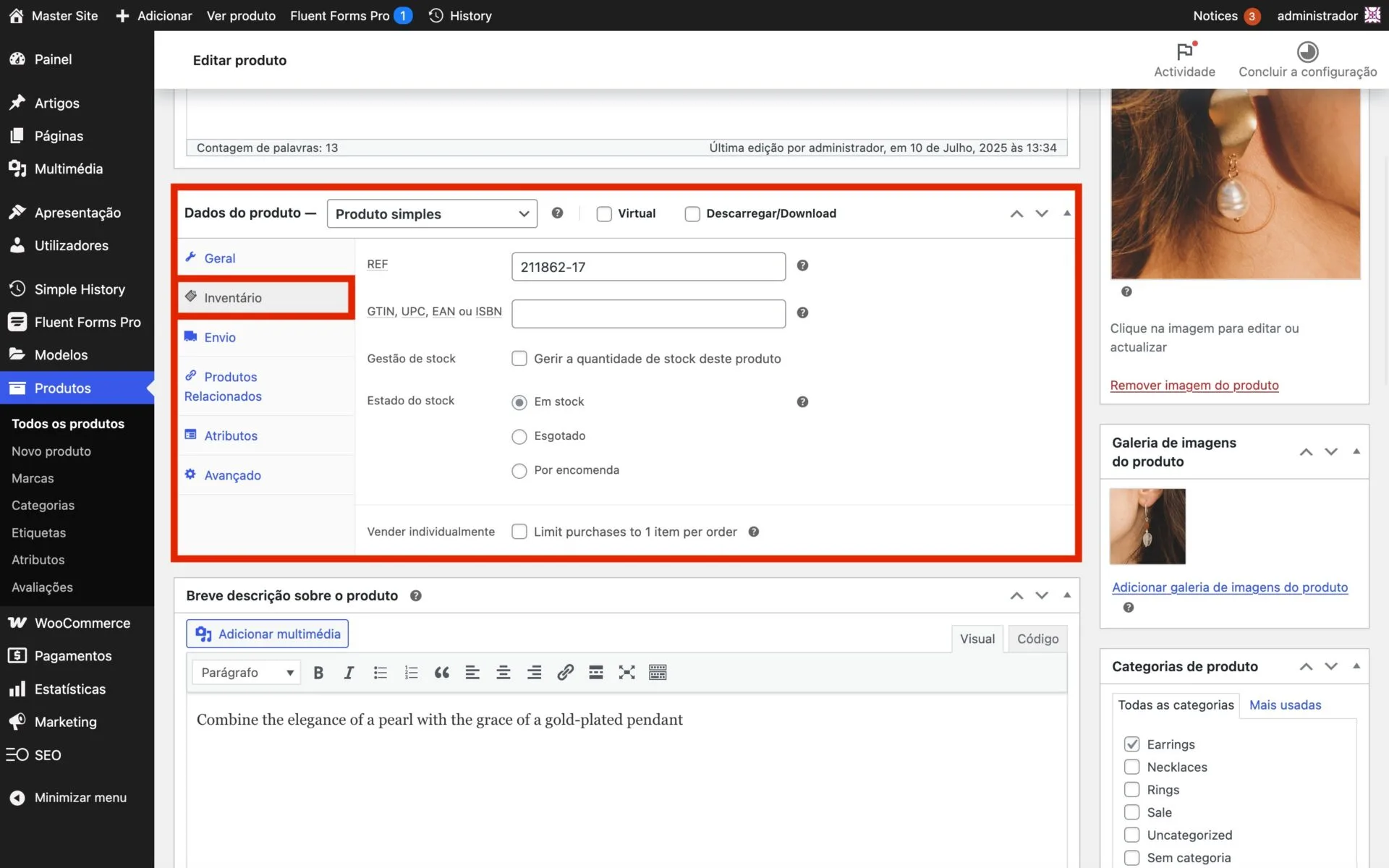 Como acrescentar produto