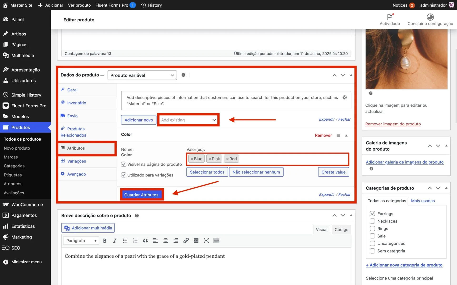 Como acrescentar produto